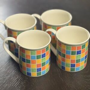 Colorful Mosaic Patterned Mugs Set